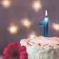 Qj-solar 2.76 inch Blue 1 Birthday Candles,3D Number 1st Cake Topper for Birthday Decorations No 11 12 13 14 15 16 17 18 19