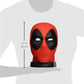 Marvel Deadpool Head Bank Statue, 4" - Red & Black Plastic Collectible, Model FEB158366