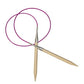 KnitPro-Basix Beech Fixed Circular Needles 40-Size 19/15mm