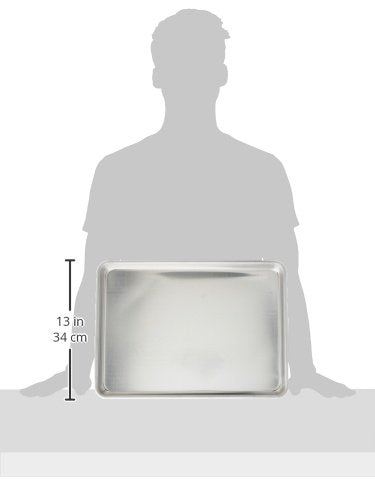 Vollrath Wear-Ever Half-Size Sheet Pan, 18-Inch x 13-Inch, Open-Bead, Aluminum, NSF