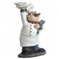 George S. Chen Imports Ss-G-65003 Chef Holding Plates Figurine, 10.75'