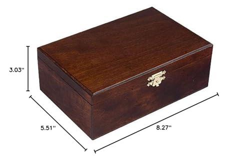 Wooden Storage Box / Case For Standard Size Chess Pieces - Chessmen Not Included