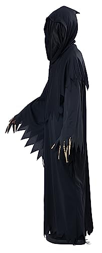 California Costumes Grim Reaper Deluxe Child Costume, Black, Large - Spooky Halloween Outfit for Boys