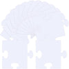 Glenmal 100 Pcs Large White Blank Puzzle Pieces Oversize White Blank Papers Puzzle Pieces Giant Puzzle Piece for mature-themed to Draw and Write and Makes Huge Art Display