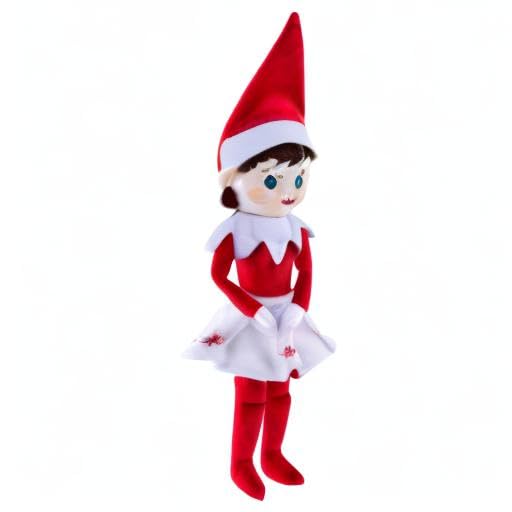 The Elf On The Shelf Plushee Pals - 17-Inch The Elf On The Shelf Scout Elf Plush Toys - Huggable And Lovable Blue Eyed Girl Stuffed Elf Plush