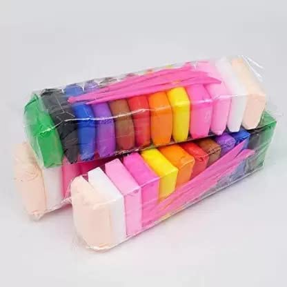 Elitewave UltraLight Creative Art And Craft Air Dry Super Clay With Carving Molding Tools Kit For Girls And Boys Set Of 12