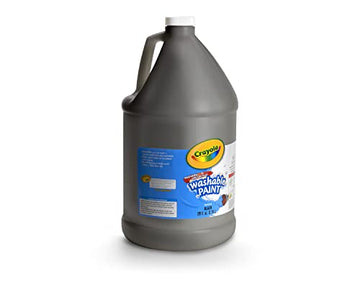 Crayola Washable Paint For Kids - Black (1 Gallon), Kids Arts And Crafts Supplies, Non Toxic, Bulk