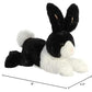 Aurora Adorable Flopsie Dutch Rabbit Stuffed Animal - Playful Ease - Timeless Companions - Black 12 Inches