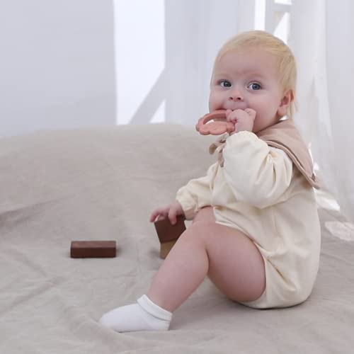 Moonkie Teething Toy, Safe & Easy To Hold Bpa Free Silicone Baby Soothing Teethers, Prevent Finger Sucking Teether Toys Best For