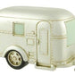 RV Collectibles Coin Bank, Silver Vintage Travel Trailer Camper, 6.5-inch
