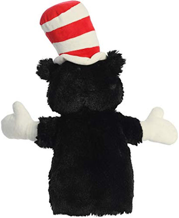 Aurora® Whimsical Dr. Seuss™ Cat In The Hat Hand Puppet Stuffed Animal - Magical Storytelling - Literary Inspiration - Multicolor 14 Inches