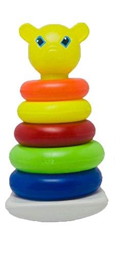 Techzage Baby Toys Educational Learning Stacking Multicolour 5 Rings For Toddlers Kids 1 Year Old And Above