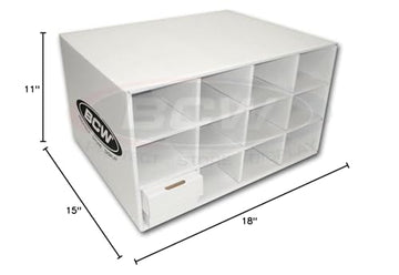Bcw Card House Storage Box | Card Storage Box For 9600 Trading Cards | Durable White Corrugated Cardboard | Ideal For Pok  Mon,