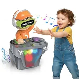 Baby Dj Musical Toy With Lights & Sounds  Interactive Learning Toy With Music, Colorful Lights, And Buttons, Early Educational 