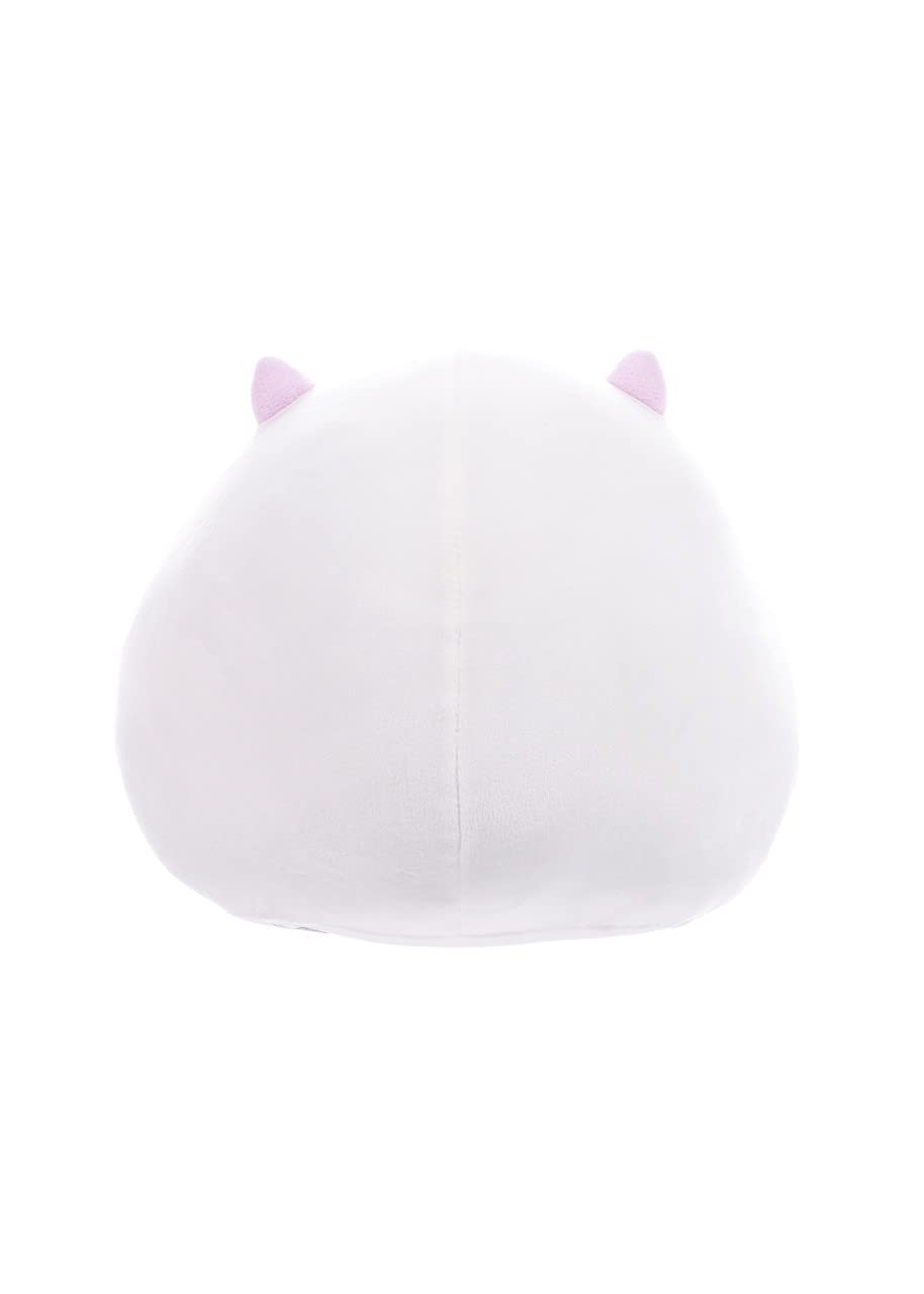AQI Yeti Plush - 10-inch Rolling Mochi - White Polyester Plush Toy