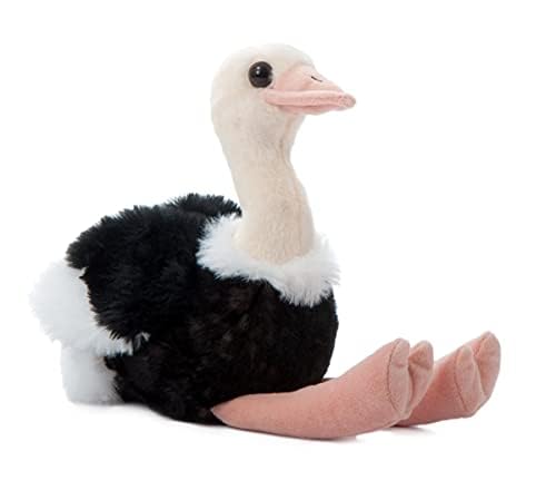 The Petting Zoo Ostrich Stuffed Animal, Gifts For Kids, Wild Onez Zoo Animals, Ostrich Plush Toy 9 Inches