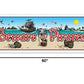 Beistle Party Decoration Beware Of Pirates Sign Banner 5' X 21'- Pack Of 12