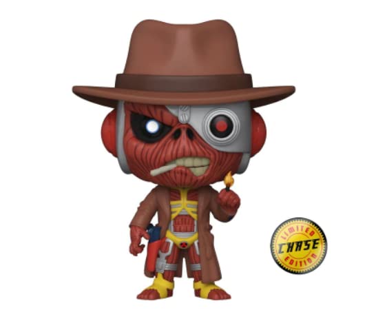 Funko Pop! Stranger In A Strange Land Eddie - Iron Maiden Chase Bundled With A Byrons Attic Pop Protector