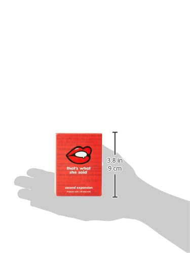 That's What She Said Game - Second Expansion, Adults Only, Small, Cardstock, Red/White, Model 91539