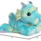 Aurora® Vibrant Bright Fancies™ Sprinkles Dragon™ Stuffed Animal - Eye-Catching Fun - Delightful Cuddles - Blue 7 Inches