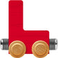 Nametrains Bright Letter Car L - Made In Usa (Red)