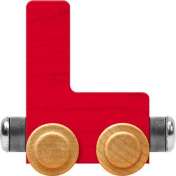 Nametrains Bright Letter Car L - Made In Usa (Red)