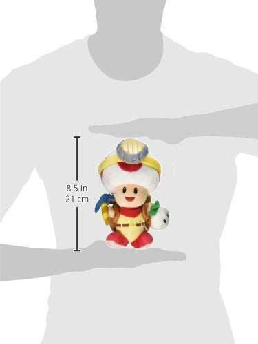 Little Buddy Captain Toad Plush Toy, 9" Multi-Colored Stuffed Animal, Model 1409