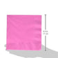 Amscan Bright Pink Luncheon Napkins-100 Pcs, 6 1/2' X 6 1/2'