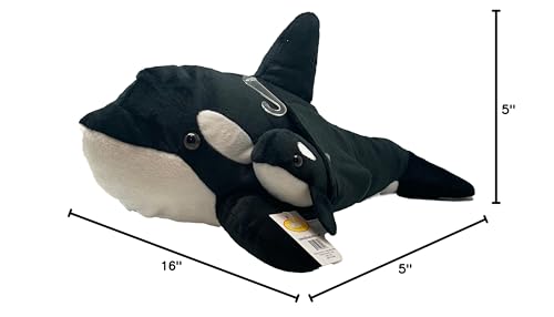 Funstuff Orca With Baby - Stuffed Animal Plush 16''