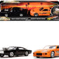 Doms Dodge Charger R/T Black and Brians Toyota Supra Orange Set of 2 pieces inch25 Years of Fast & Furiousinch Series 1/32 Diecast Model Cars by Jada