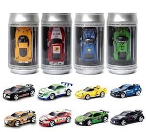 Mini Rc 1:58 Scale Small Pocket Portable Micro Racing Car Can Miniature Coke Can Upgraded 2.4G Wireless Radio Remote Control For