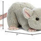 Aurora® Adorable Mini Flopsie™ Mouse Stuffed Animal - Playful Ease - Timeless Companions - Gray 8 Inches