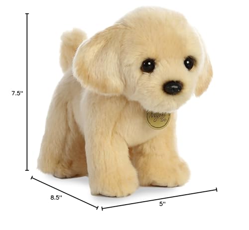 Aurora® Adorable Miyoni® Tots Golden Lab Pup Stuffed Animal - Lifelike Detail - Cherished Companionship - Brown 10 Inches