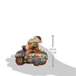 G.Debrekht 51205 Derevo Collection Santa On Motorbike Surprise Box 5 In.