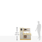 KidKraft Uptown Natural Wooden Play Kitchen with Play Phone, Chalkboard & Towel Rack, Gift for Ages 3+