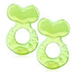 Nuby Silicone Teethe-Eez Teether Ncludes Hygienic Case (Green (Pack Of 2))