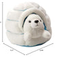 Wild Republic Harp Seal Plush, Stuffed Animal, Plush Toy, Gifts For Kids, W/ Igloo, 6 Inches