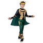 Marvel Loki Official Youth Halloween Costume - Padded Jumpsuit With Detachable Cape And Plastic Headpiece (S) Multi