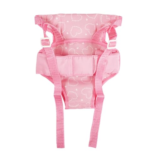 Madame Alexander Doll Accessories, Fabric Doll Carrier, Pink Hearts
