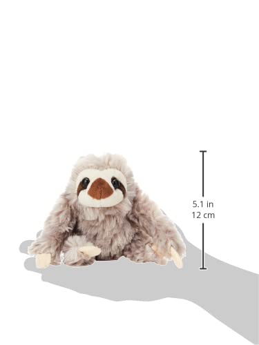 WILD REPUBLIC Sloth Stuffed Animal, 5 inches, Plush Toy Made from Recycled Materials, Model 21193