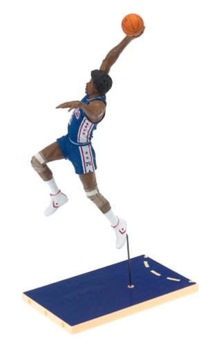 McFarlane Toys Julius Erving #6 Action Figure - 6" Blue Jersey - Philadelphia 76'ers Hardwood Classics