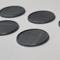 Warlord Games 75 x 25mm Round Lipped Plastic Bases for Tabletop Miniatures - Grey