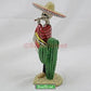 Dod Bandito Mexican Bandit With Cigar Skeleton Outlaw Sculpture