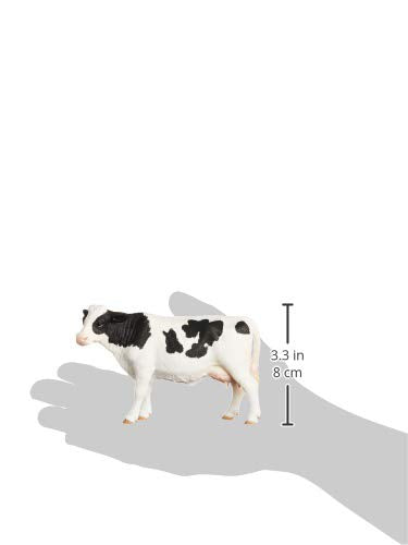 Schleich Farm World, Farm Animal Toys For Kids Ages 3 And Above, Black And White Holstein Cow Toy Figure