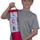 Lcr Big Left Center Right Dice Game - Zip Bag (Red)