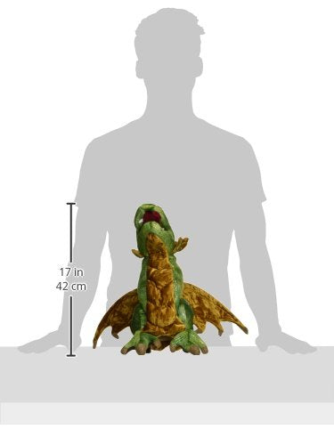 Folkmanis Wyvern Dragon Hand Puppet, Green, White