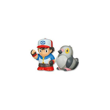 Bandai Best Wishes Pokemon ~2' Finger Puppets - Ash And Pidove/Mamepato