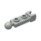 Classic Light Gray Plate Bulk, Plate Special 1 X 2 With 5.9Mm End Cup And Towball 200 Piece, Compatible With Lego Parts And Piec