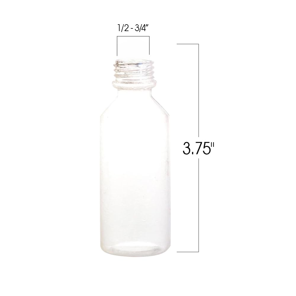 ArtCreativity Plastic Sand Art Bottles with Corks - Pack of 12-2oz Clear Containers for Sand Art, Message in a Bottle, Wedding I
