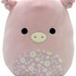 Squishmallows 8'' Peter The Pig With Floral Belly